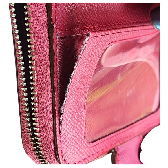 Coach khaki/pink saddle wallet - Picture 14 of 16
